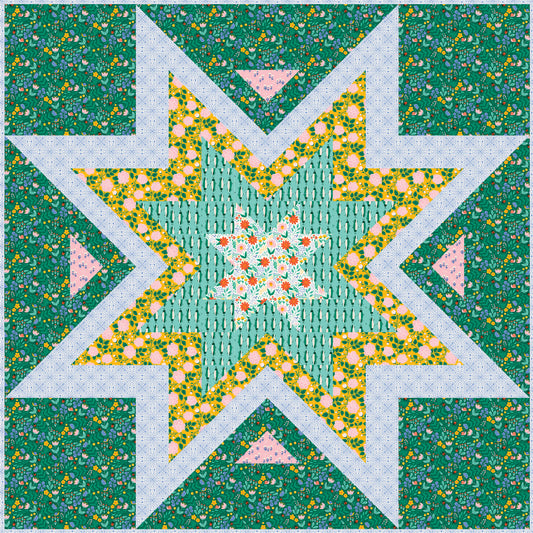Expanding Stars quilt pattern