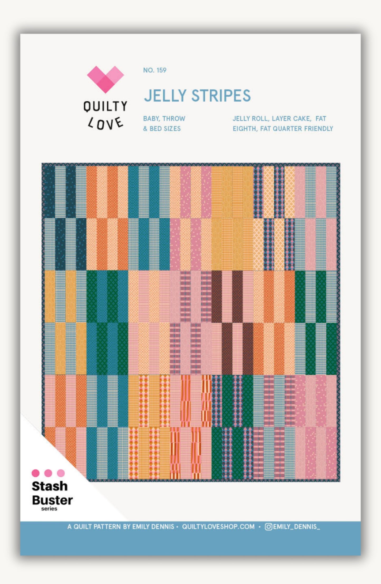 Jelly Stripes Printed PAPER pattern