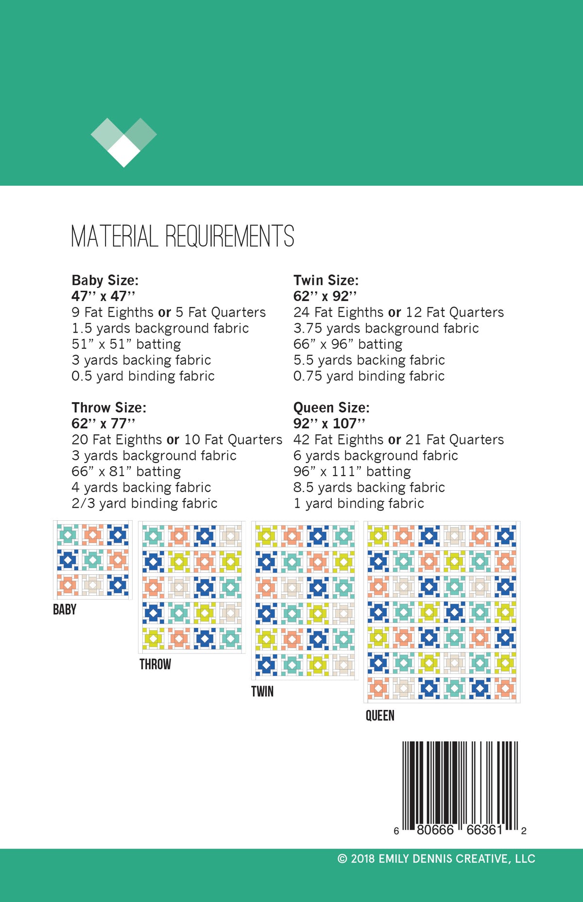Diamond Lanterns PAPER Quilt Pattern