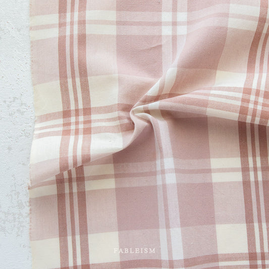 YARDAGE -Fableism - Arcade Plaid Wovens in Soft Rose