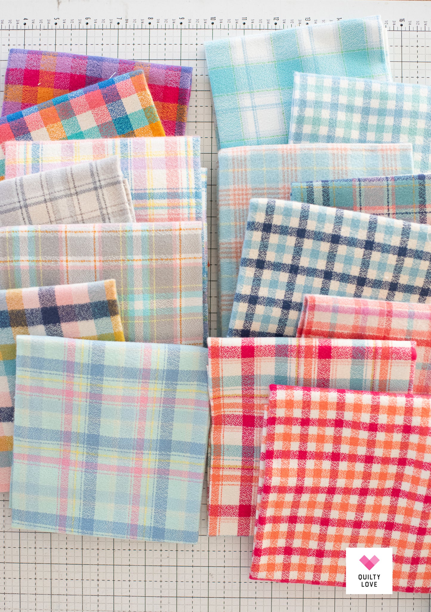 Fat Quarter bundle of Mammoth Flannels - 15 Fat Quarters