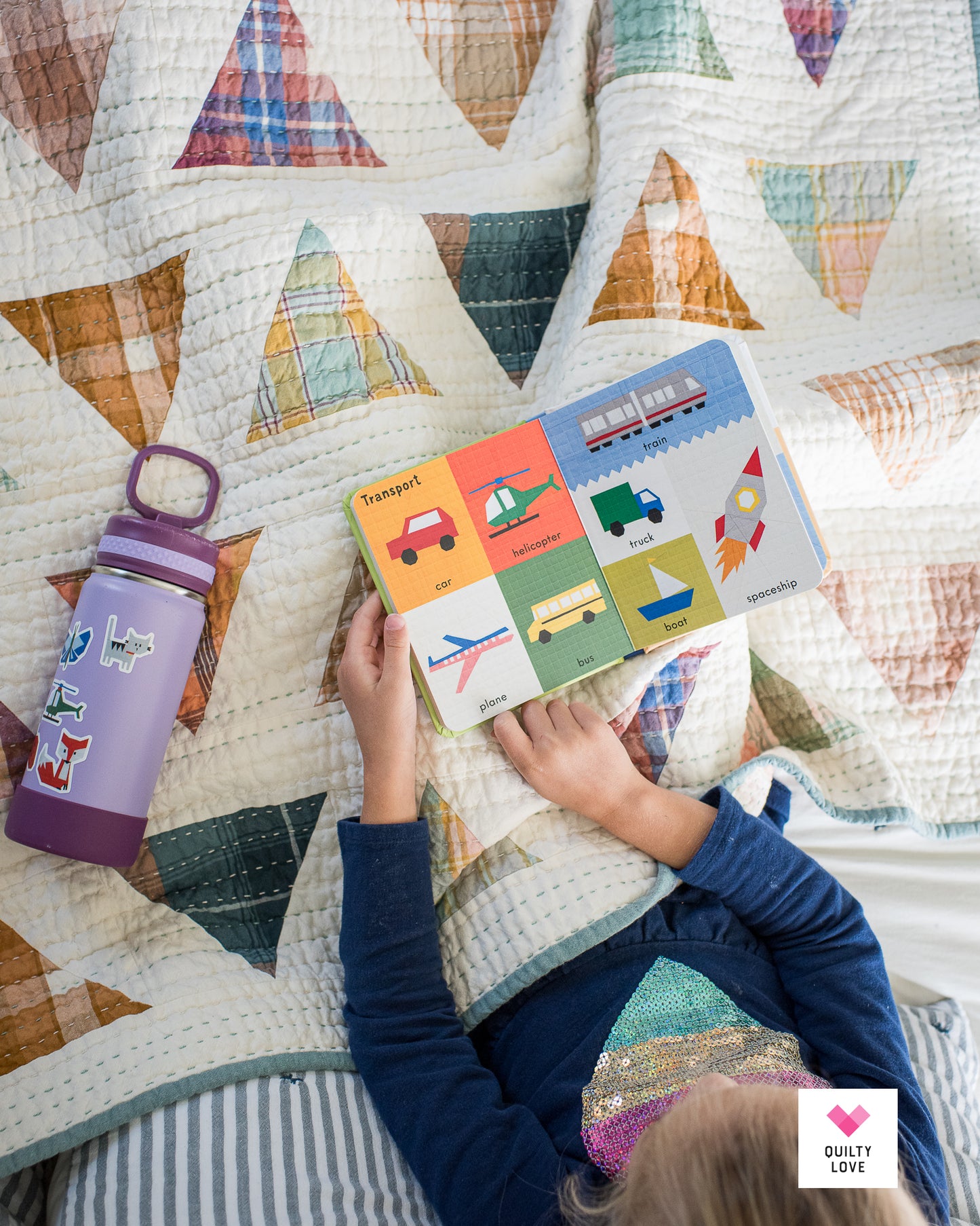 Triangle Pop Quilt kit-Throw Size - Fableism Arcade Plaid Wovens