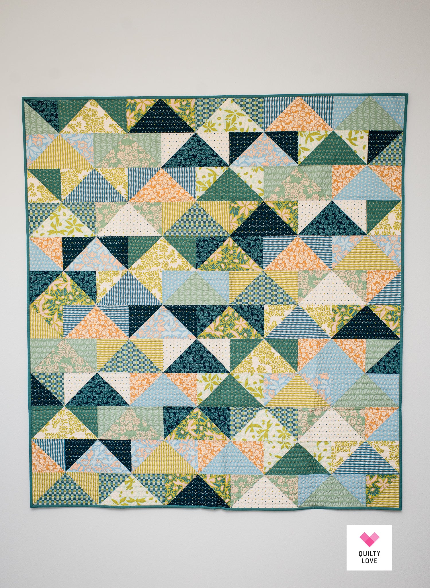 Handmade Flying 2024 Geese Quilt