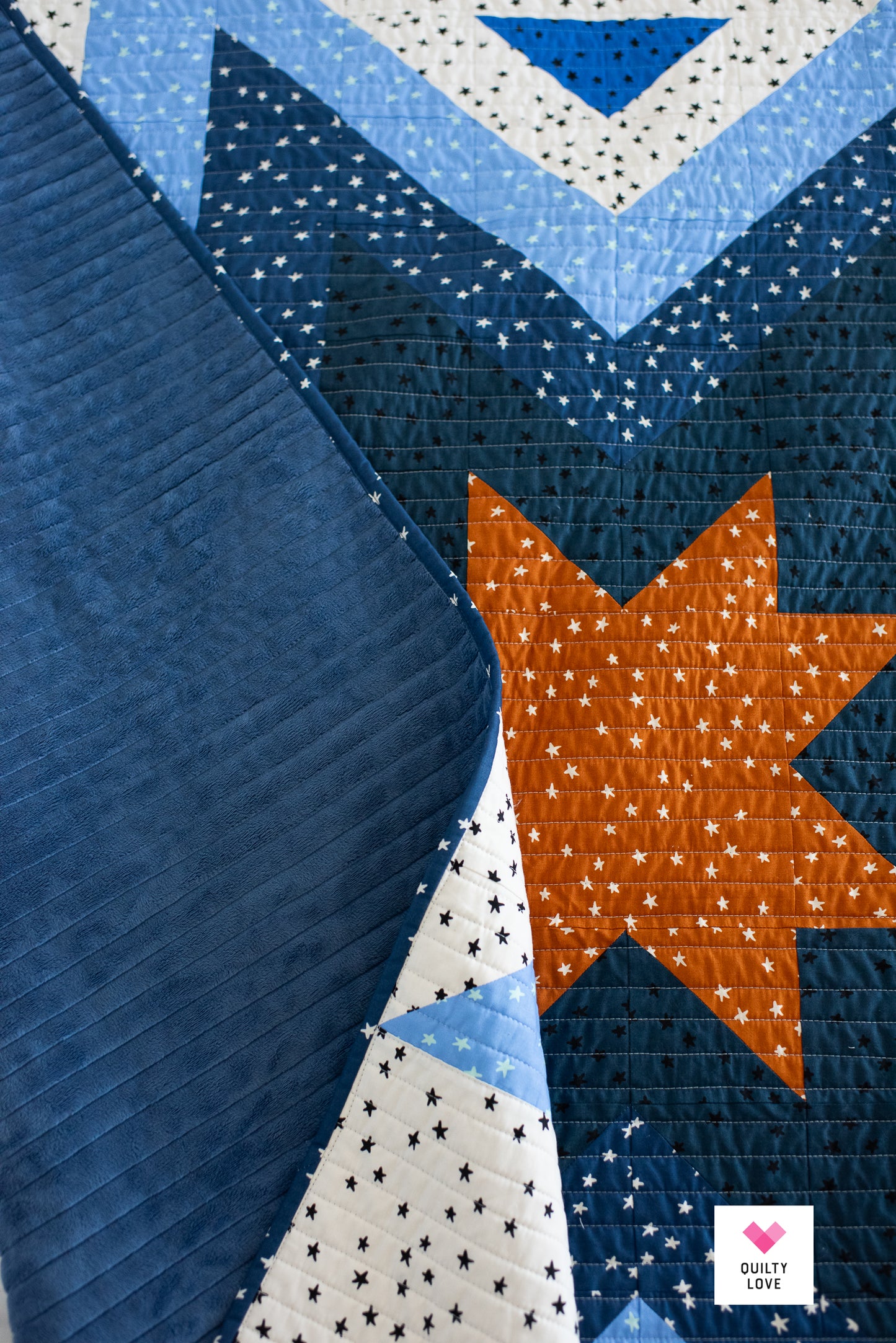 Expanding Stars Starry handmade quilt