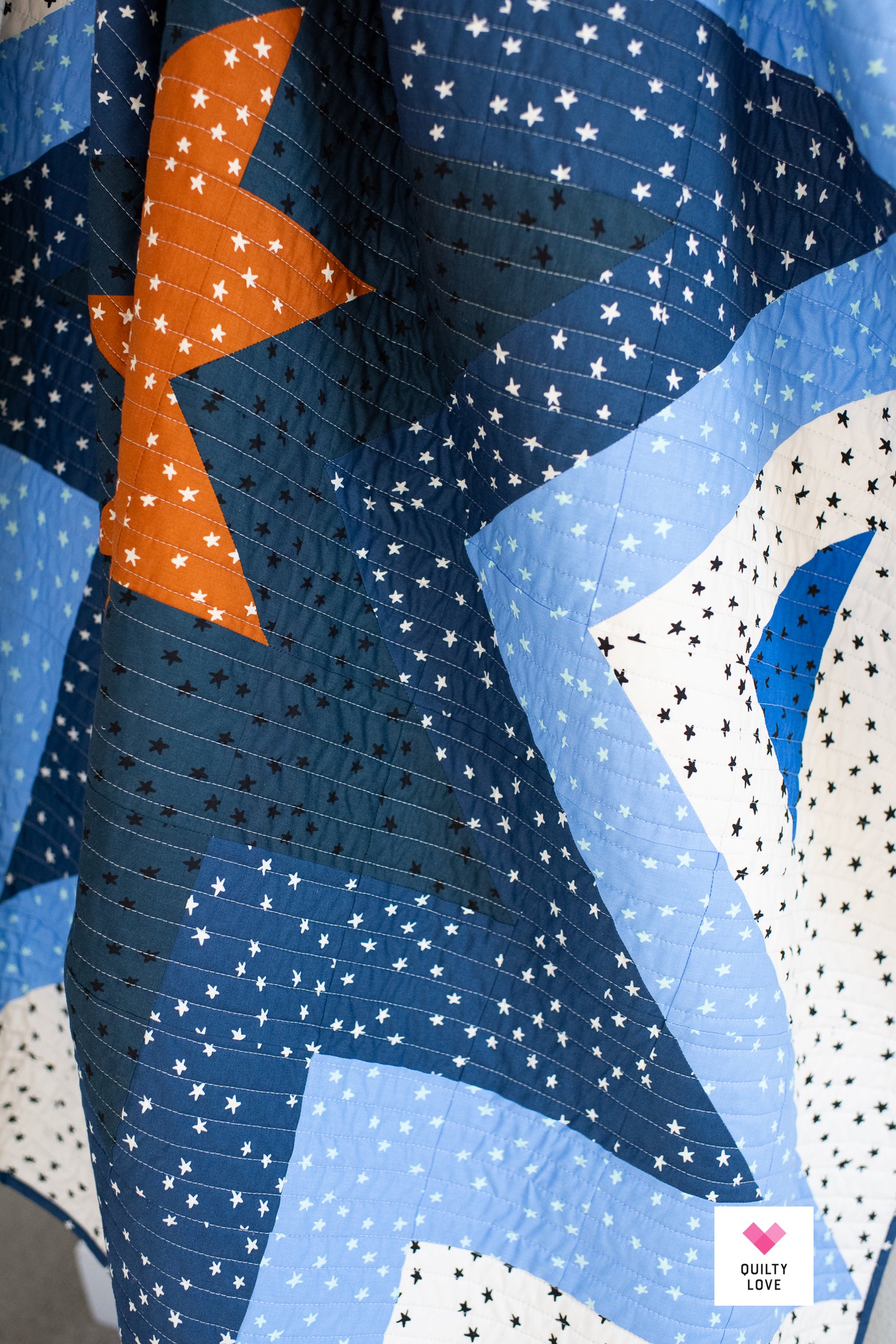 Expanding Stars Starry handmade quilt