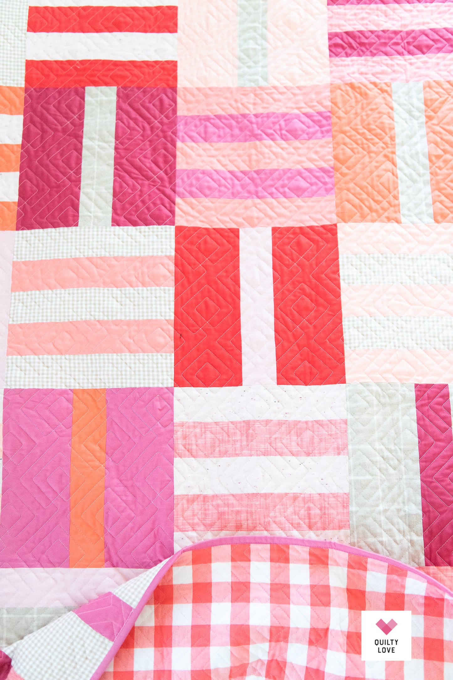 Fat Quarter Dash Red Solids handmade quilt