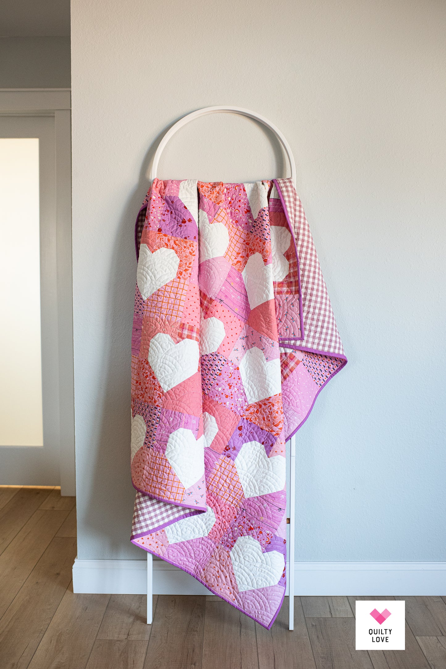 Patchwork Hearts II PDF Quilt Pattern-Automatic Download