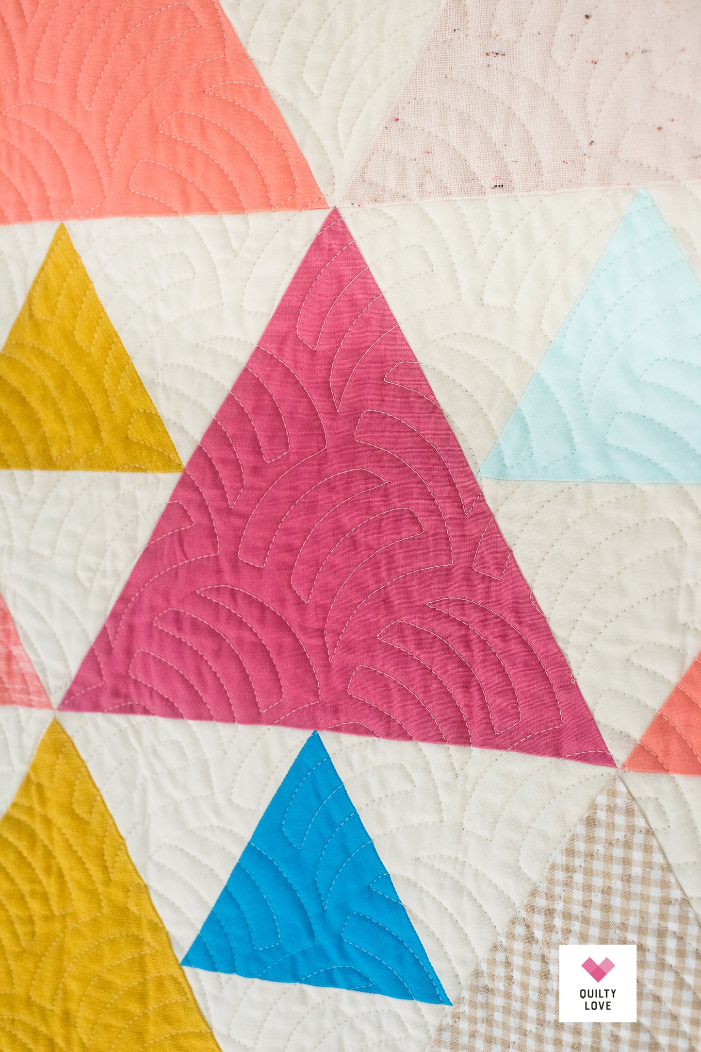 Triangle Peaks Palette Picks handmade quilt