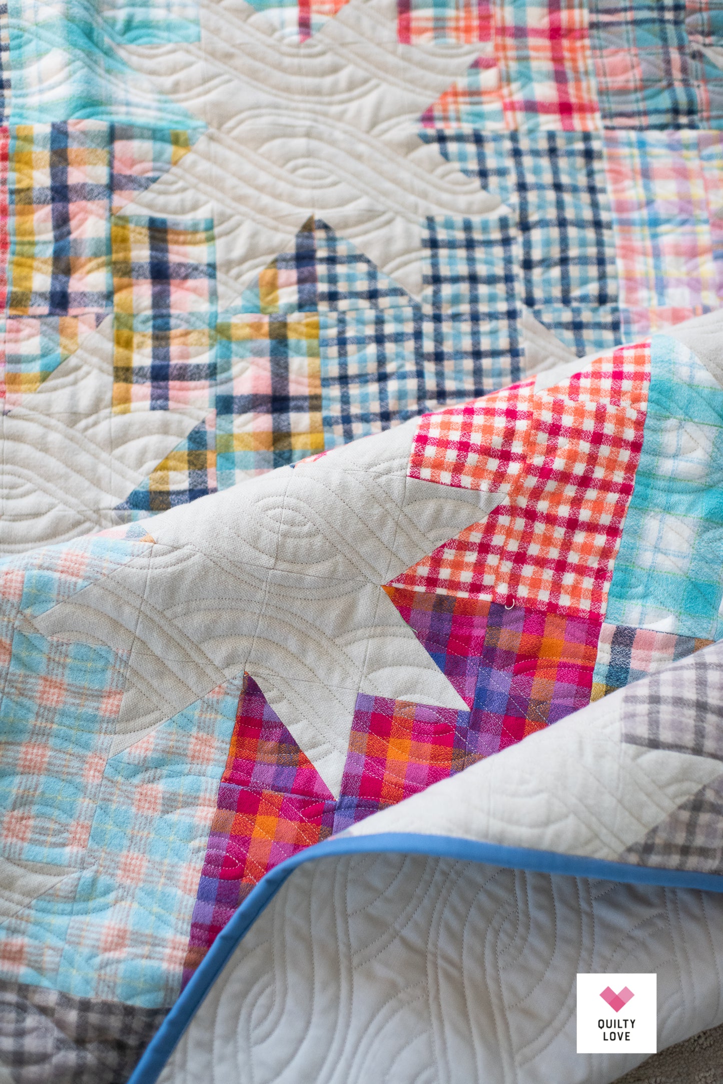 Star Pop FLANNEL handmade quilt