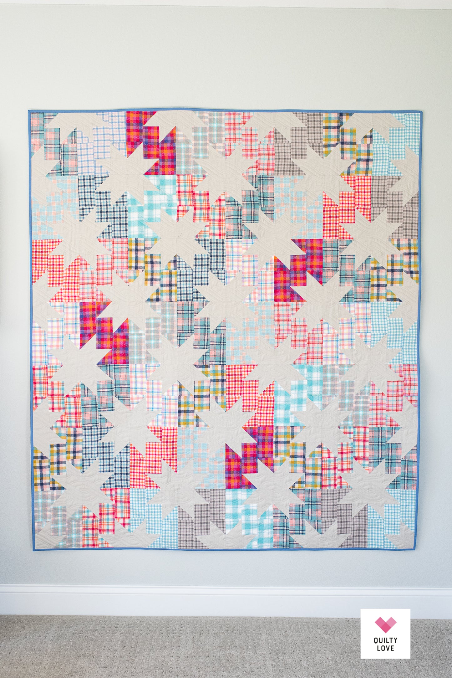 Star Pop FLANNEL handmade quilt