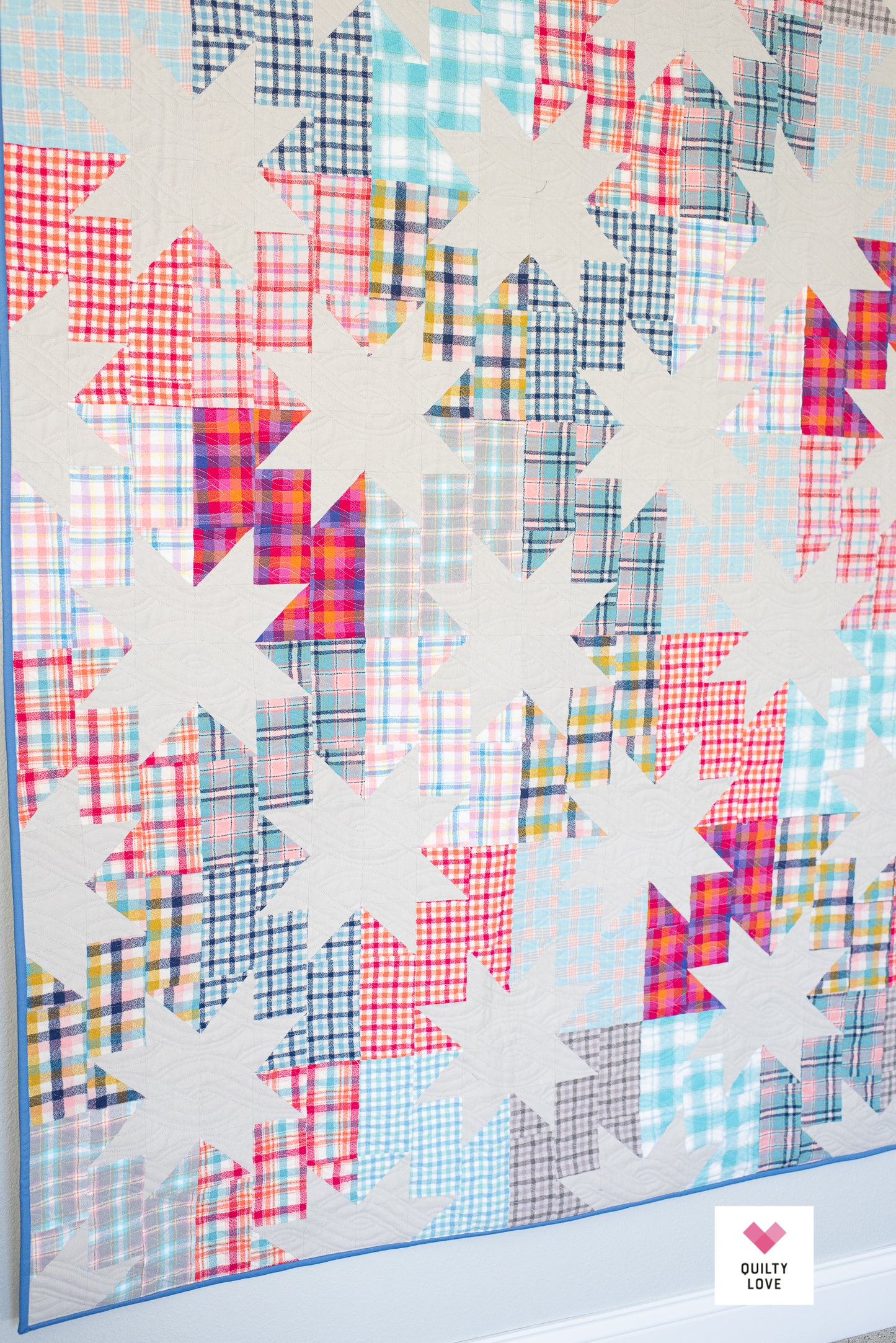 Star Pop FLANNEL handmade quilt