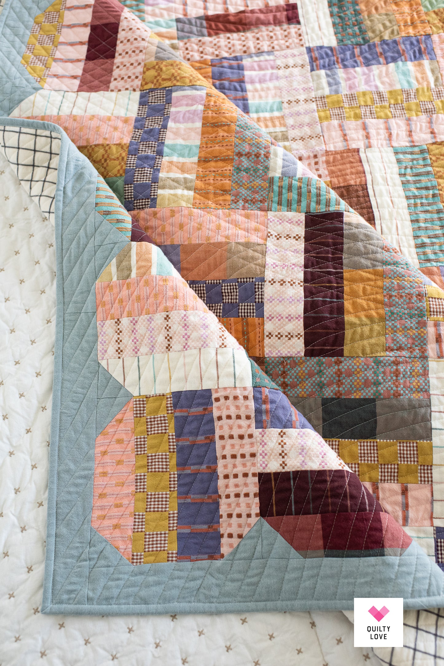 JELLY ROLL Quilt Bundle -Jelly Stripes, Happy Scallops & Lucky Log Cabins quilt pattern bundle - Automatic Download