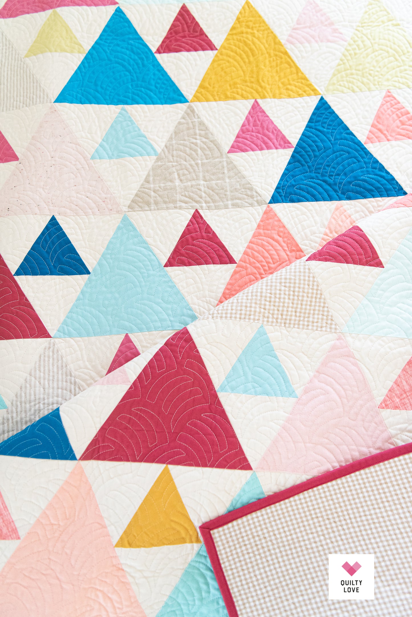 Triangle Peaks Palette Picks handmade quilt