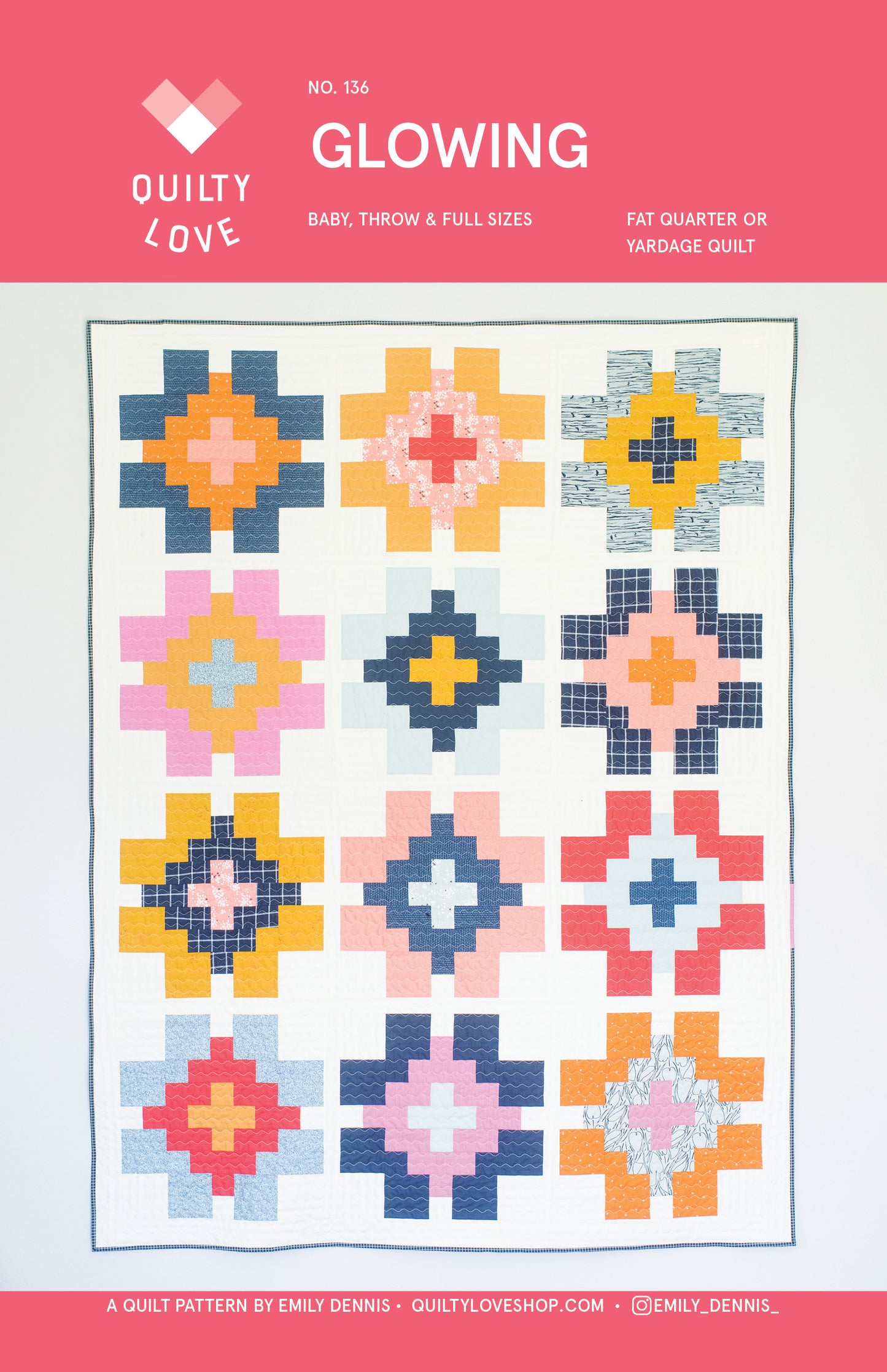Glowing PDF Quilt Pattern-Automatic Download