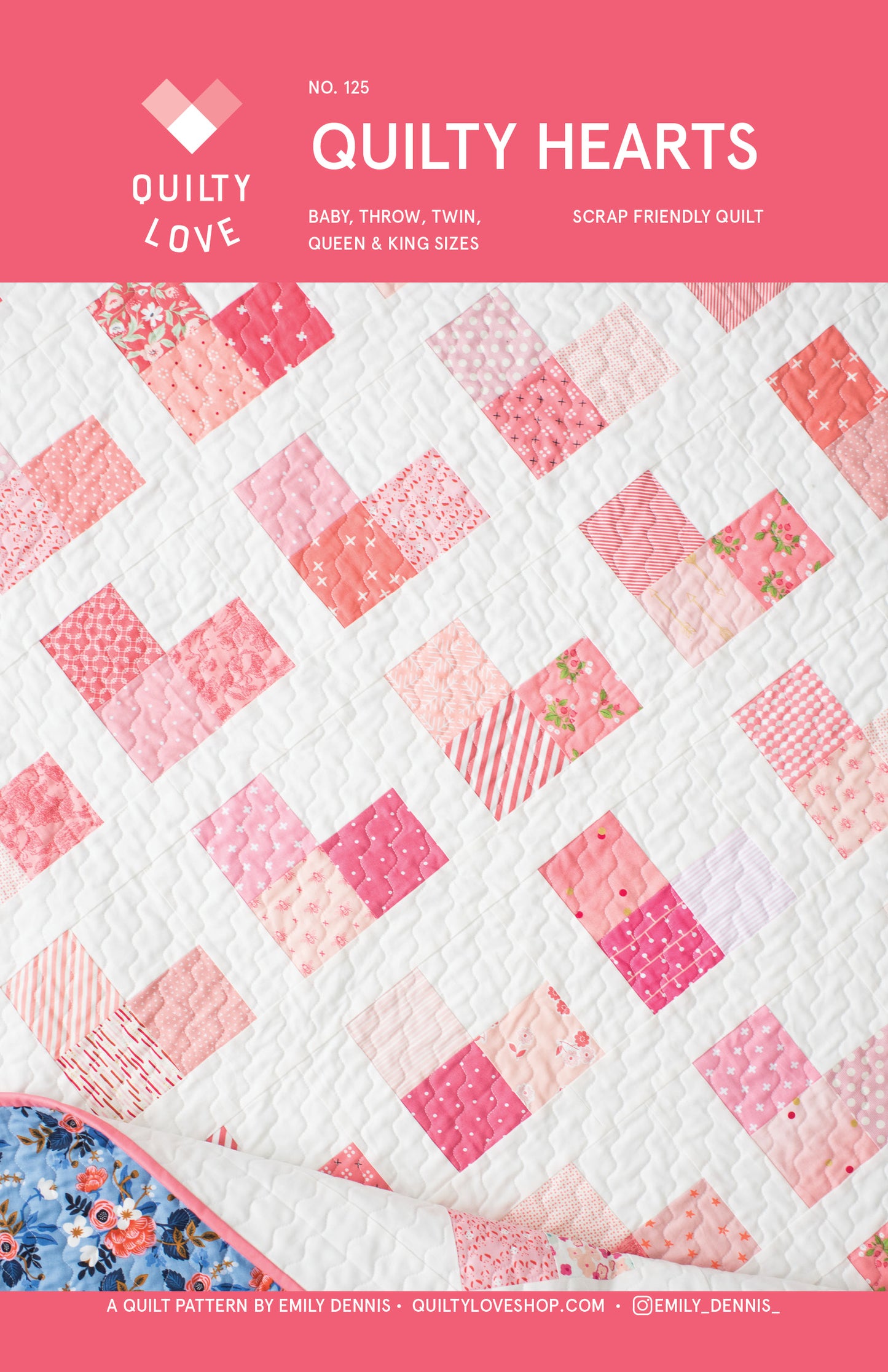 Quilty Hearts PDF Quilt Pattern-Automatic Download
