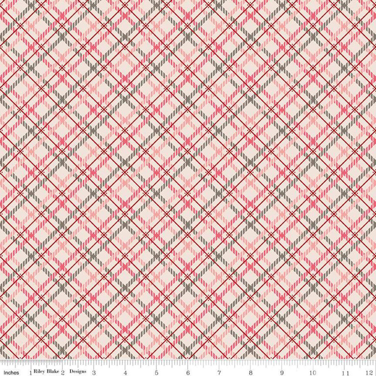 Riley Blake 1/4 Stripes Baby Pink - Quilt Fabric - 123Stitch