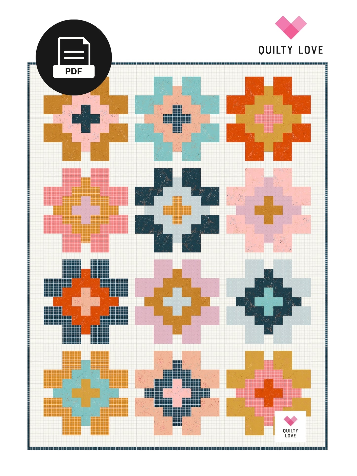 Glowing PDF Quilt Pattern-Automatic Download