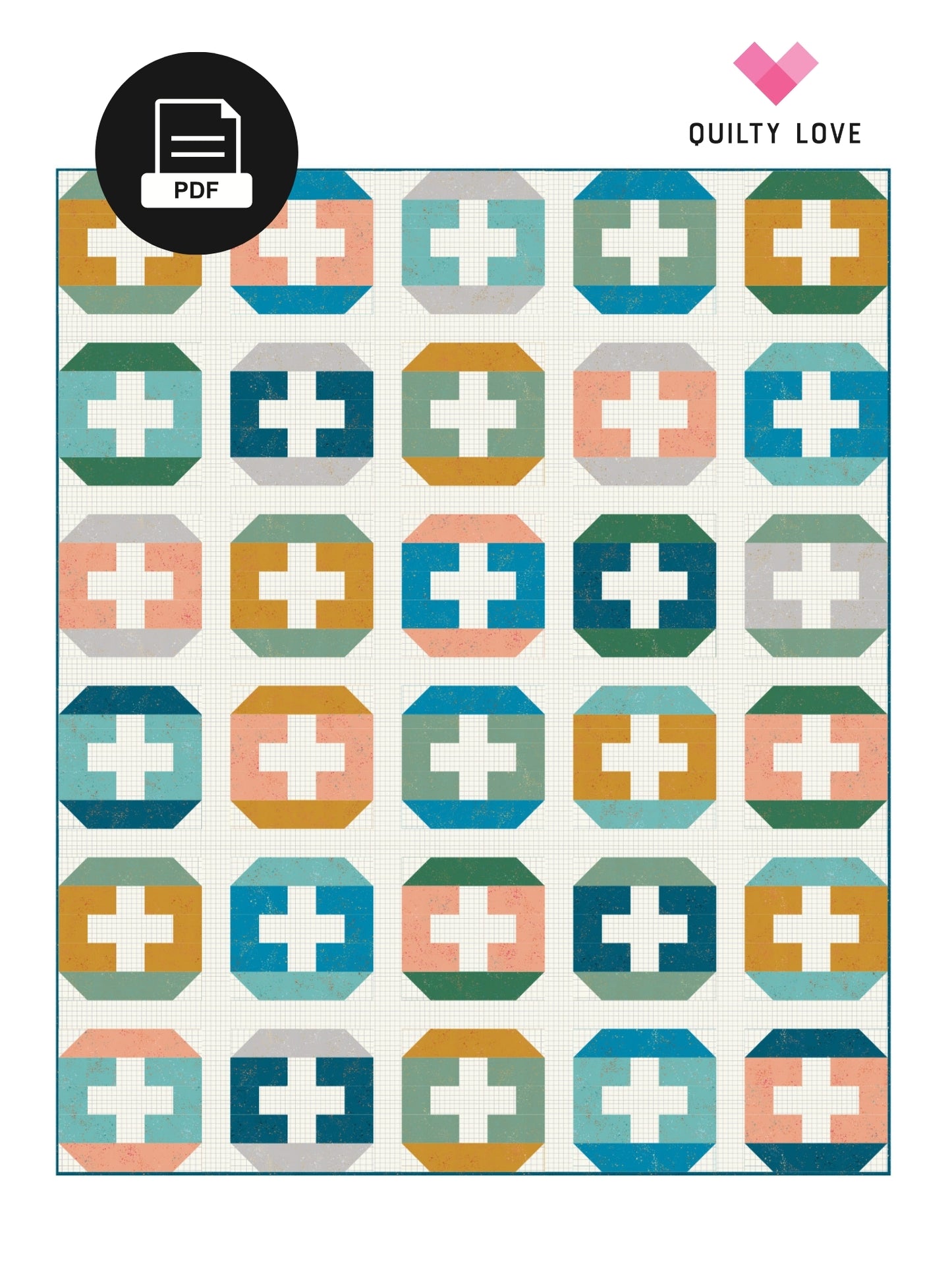 Plus Side PDF Quilt Pattern - Automatic Download