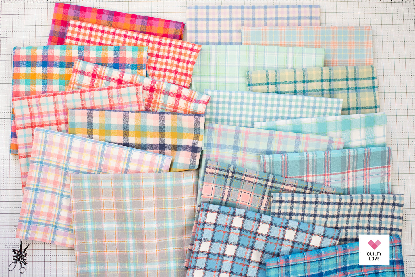 1/2 yard bundle of Mammoth Junior Flannels