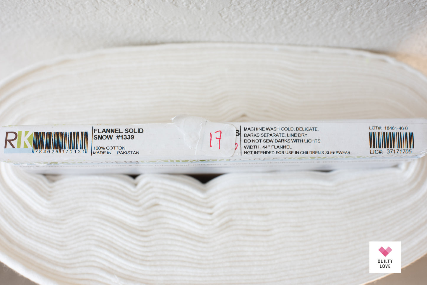 Robert Kaufman flannel - Snow