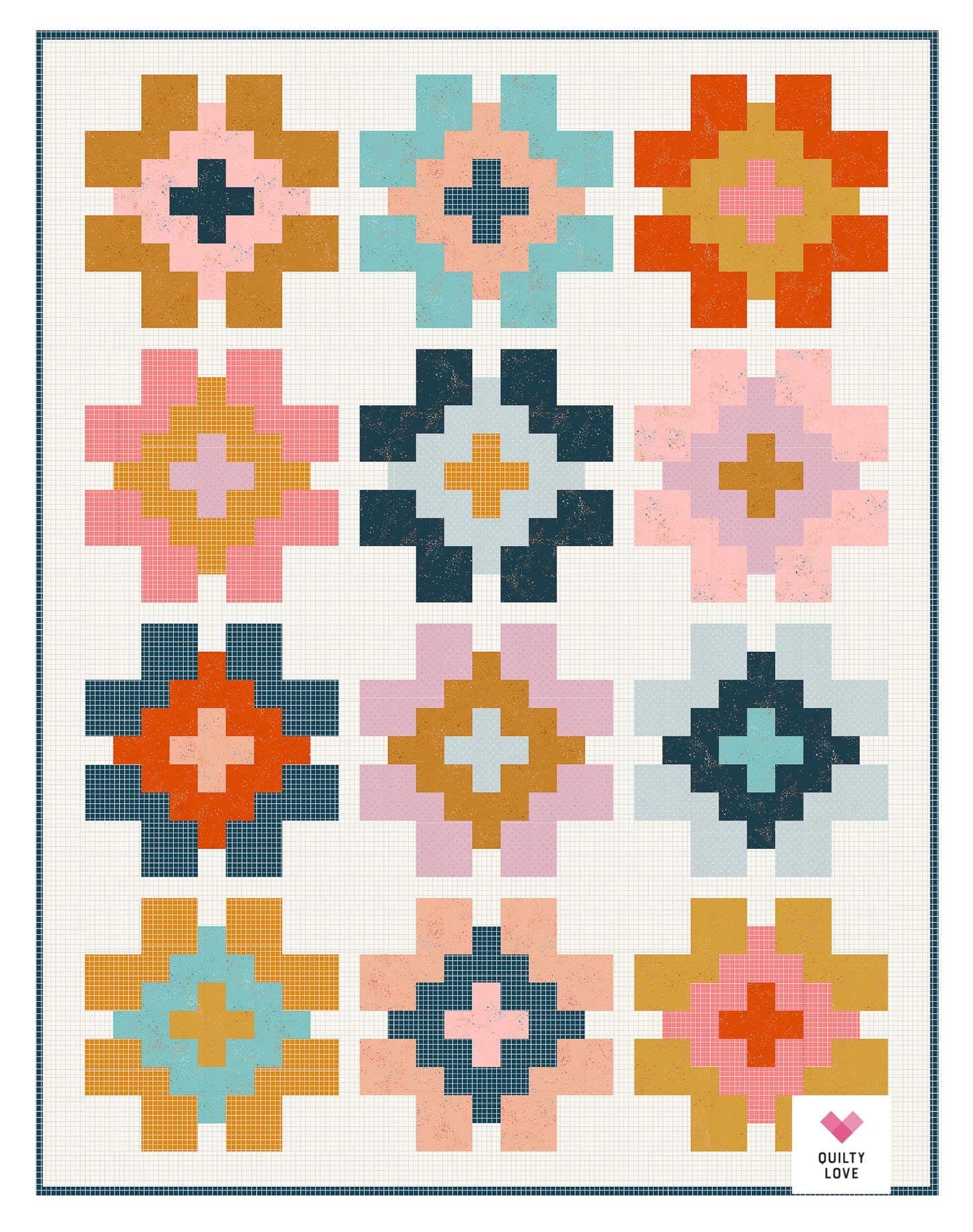 Glowing PAPER Quilt Pattern
