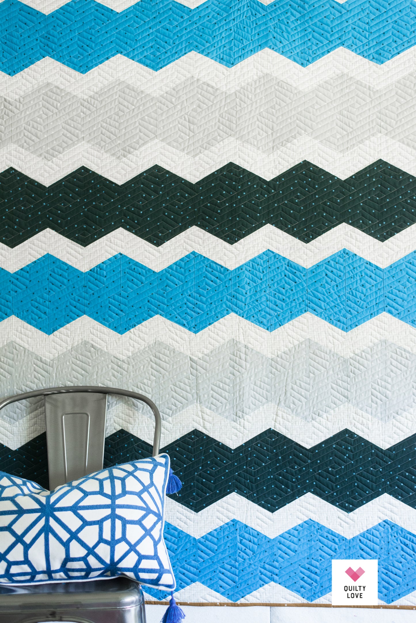 Hexie Pop PDF Quilt Pattern-Automatic download