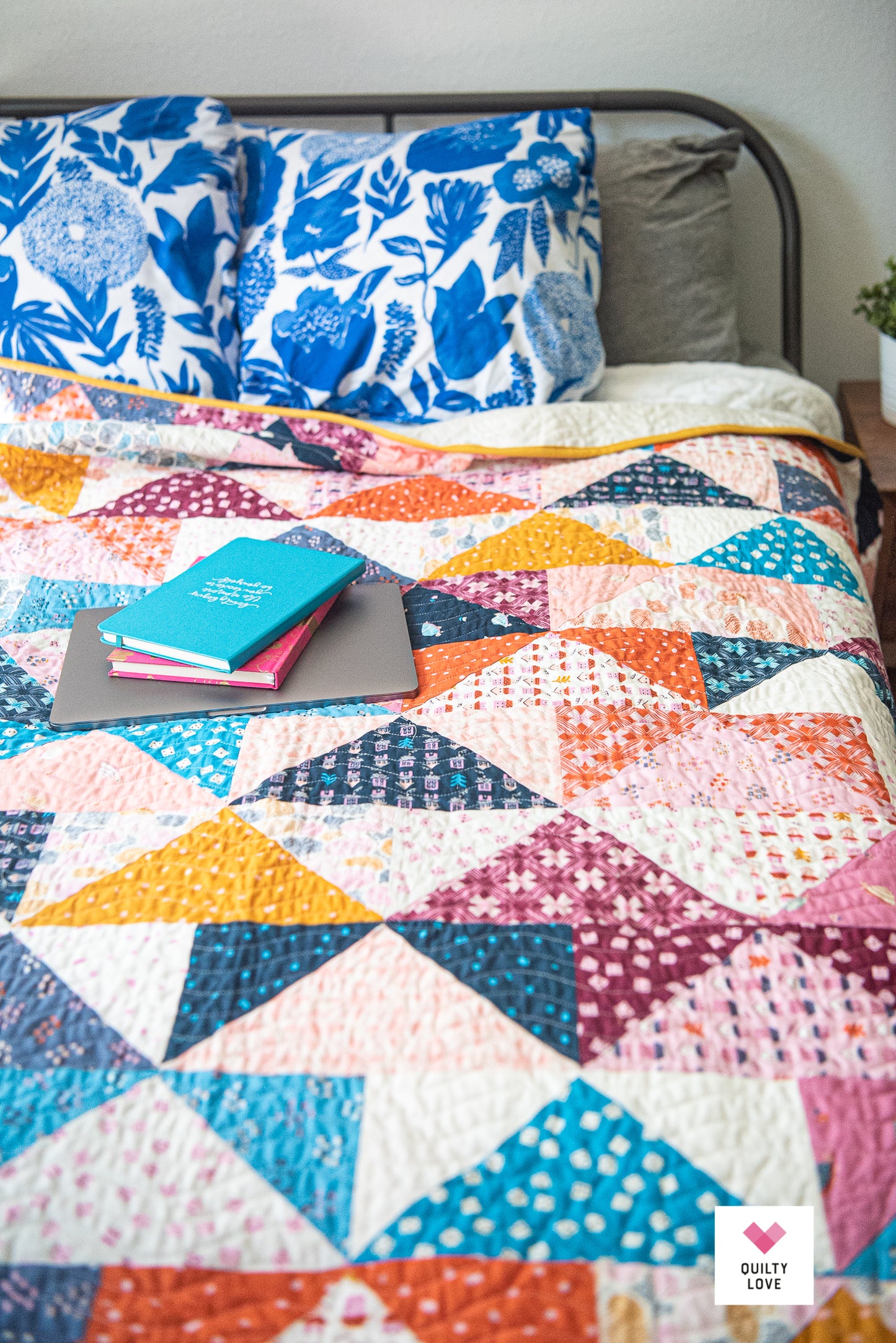 Patchwork Flying Geese PDF Quilt Pattern-Automatic Download