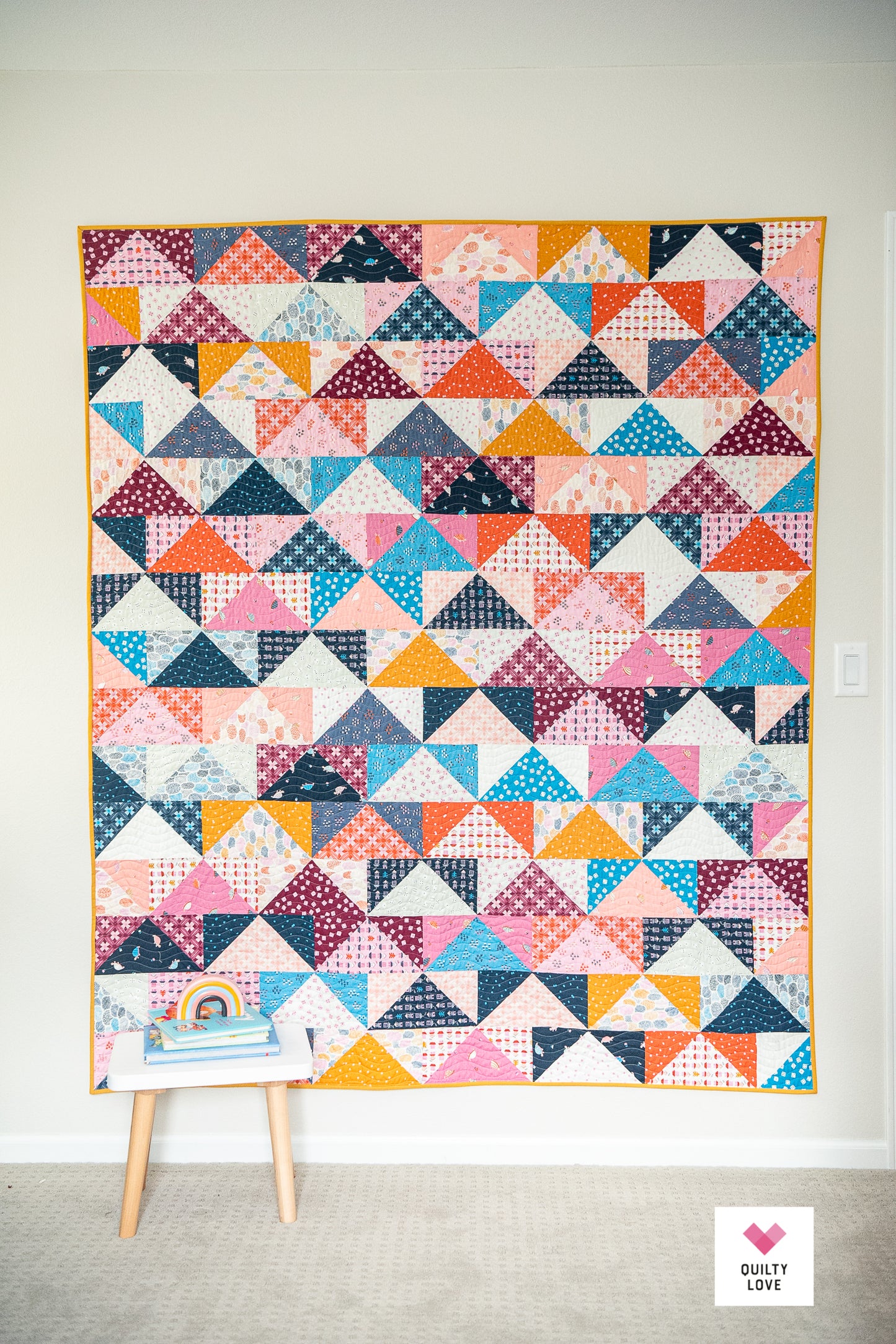 Patchwork Flying Geese PDF Quilt Pattern-Automatic Download