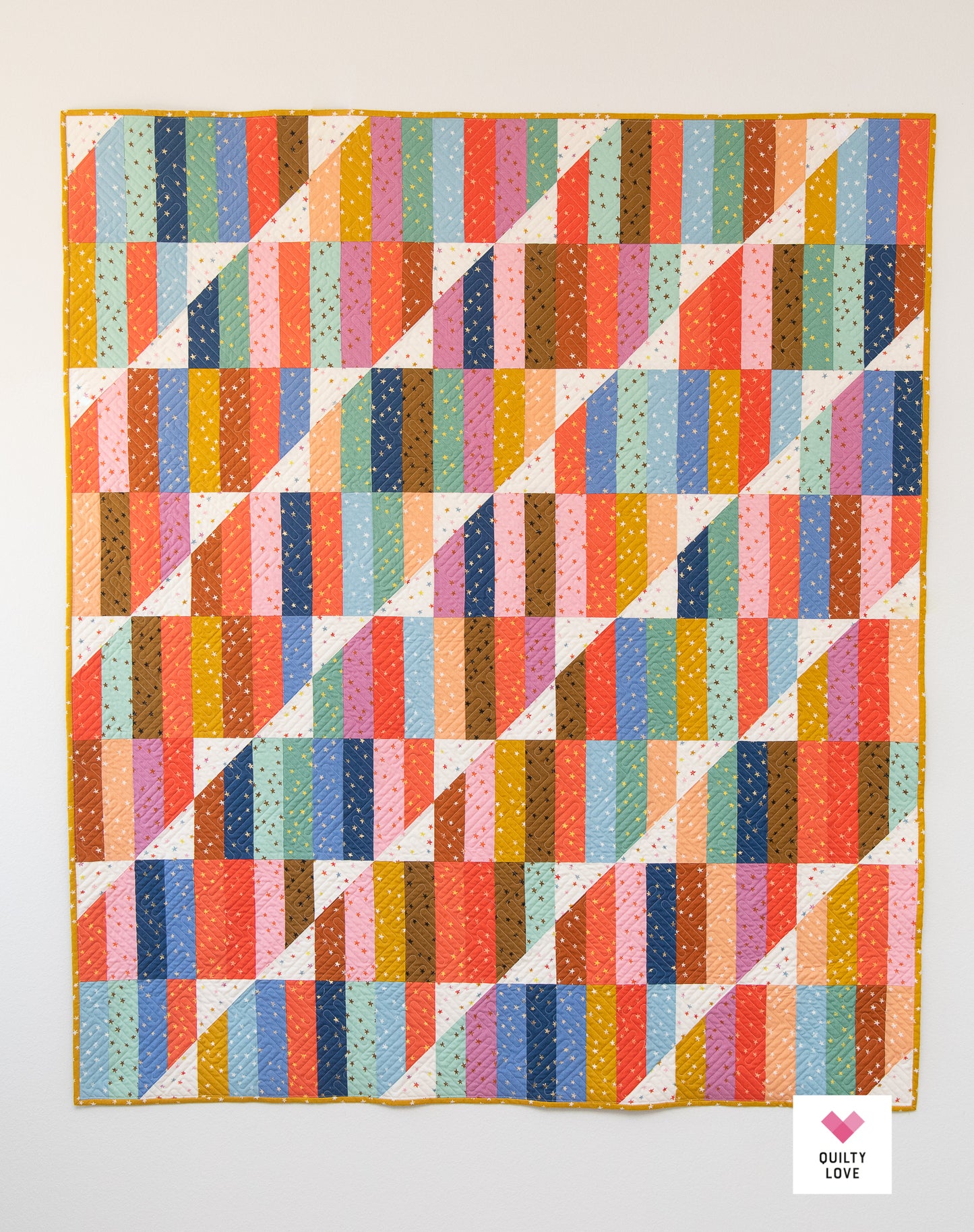 Happy Stripes PDF Quilt Pattern-Automatic Download