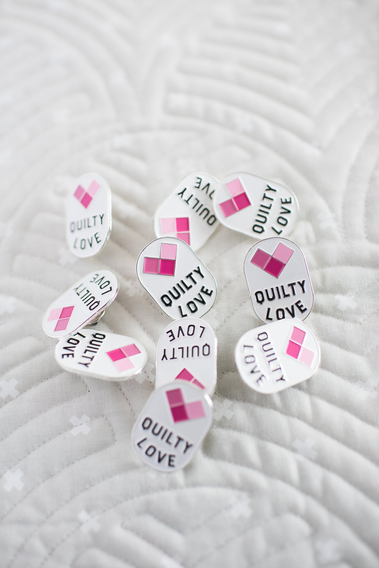 Quilty Love Enamel Pin