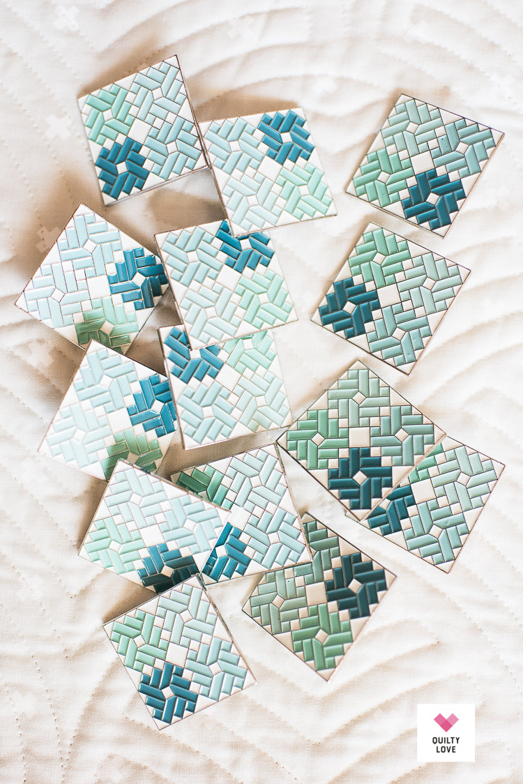 Ombre Gems Enamel Pin - Quilty Love