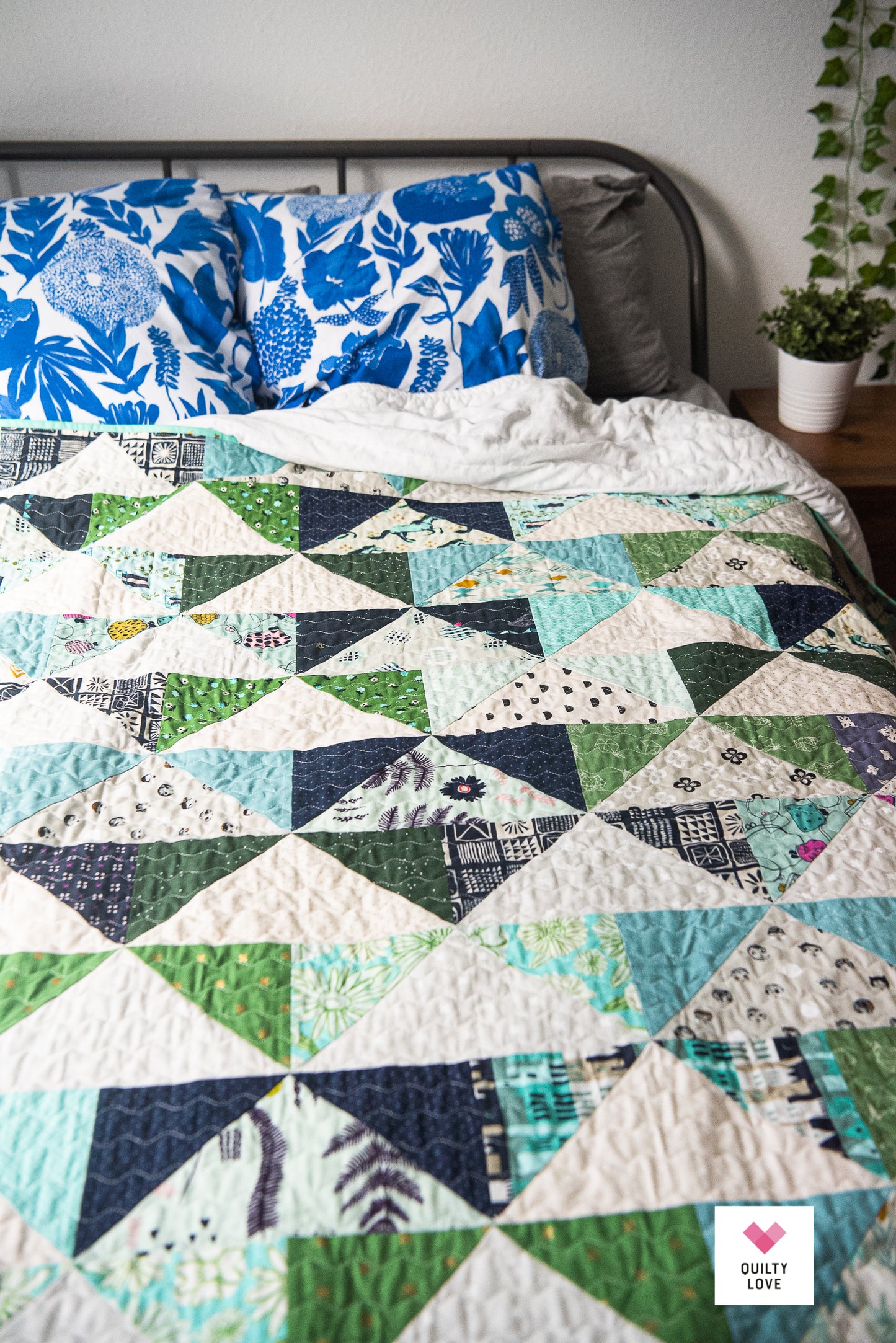 Patchwork Flying Geese PDF Quilt Pattern-Automatic Download