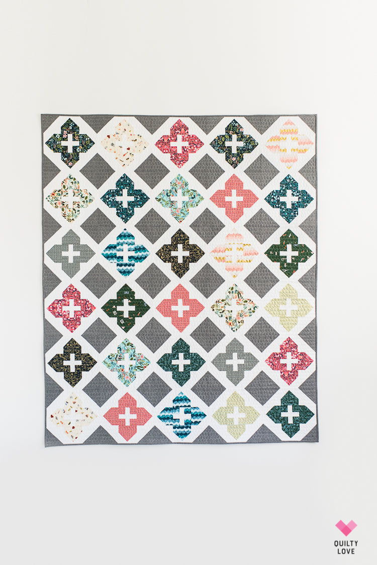 Stained Glass Windows PAPER Quilt Pattern