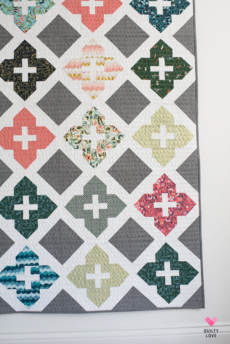 Stained Glass Windows PAPER Quilt Pattern