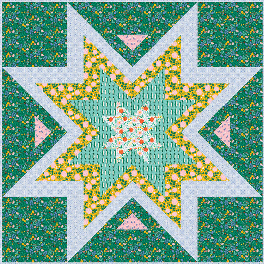 Expanding Stars quilt pattern