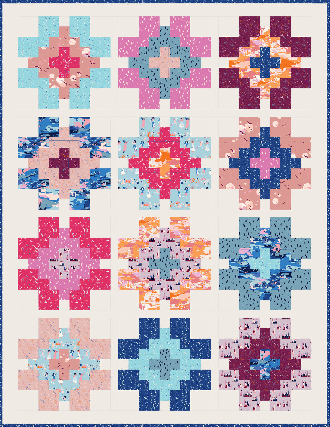 Glowing Quilt Pattern
