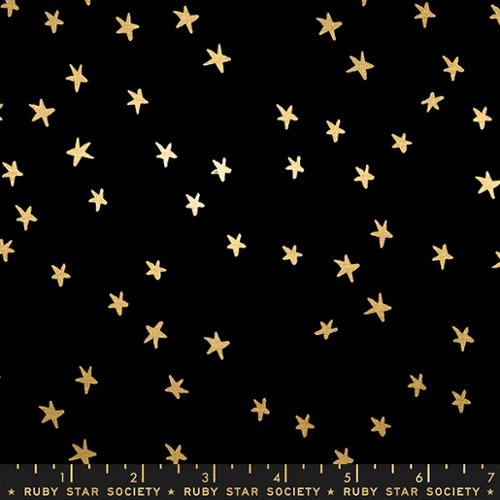 Starry Black Gold by Ruby Star Society - YARDAGE