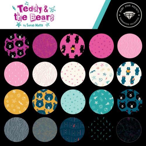 Teddy and the Bears Fat Quarter Bundle - Ruby Star Society