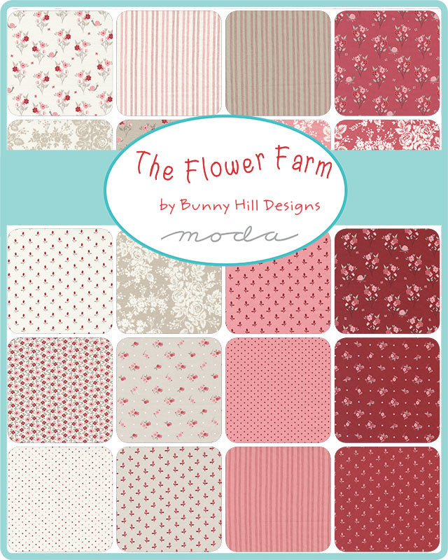 The Flower Farm Fat Quarter Bundle by Bunny Hill Designs - Moda