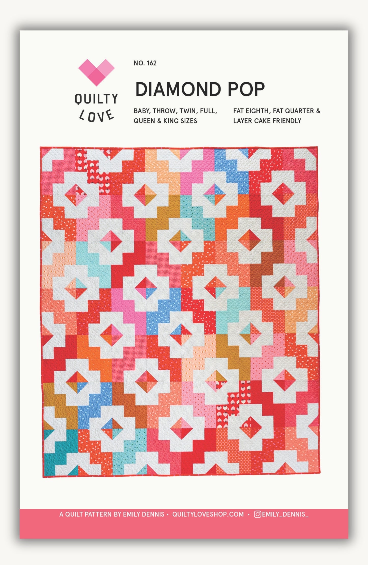 Diamond Pop PAPER Quilt Pattern