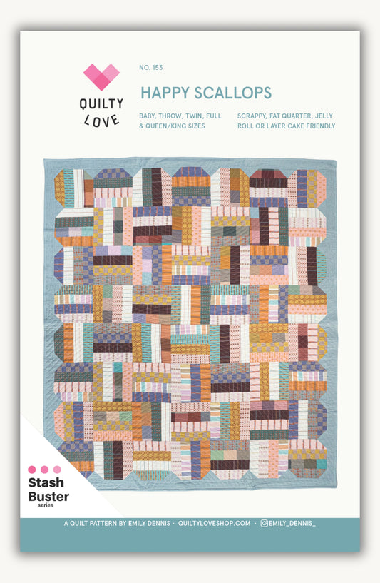 Happy Scallops Printed PAPER pattern