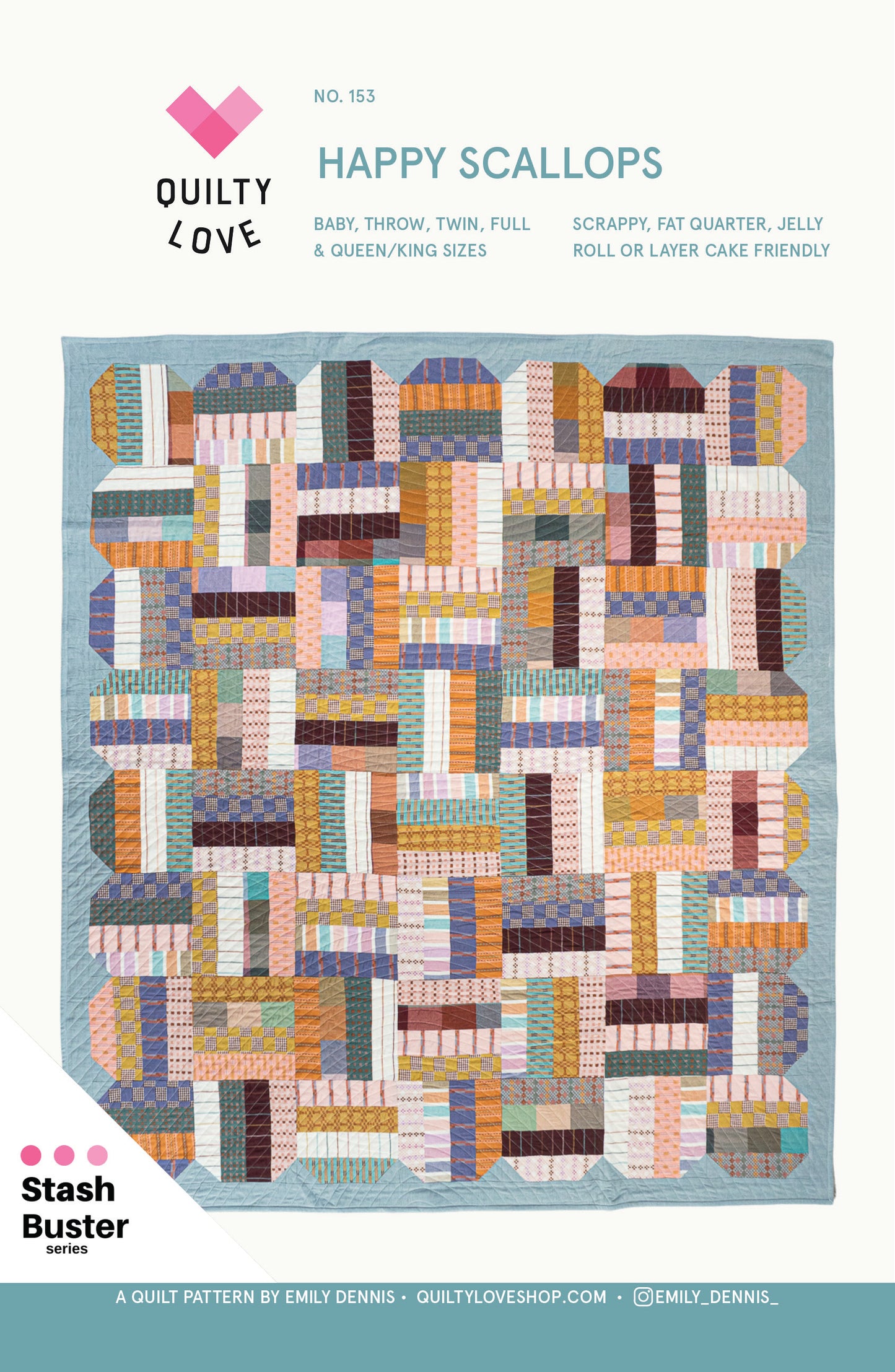 Happy Scallops Printed PAPER pattern