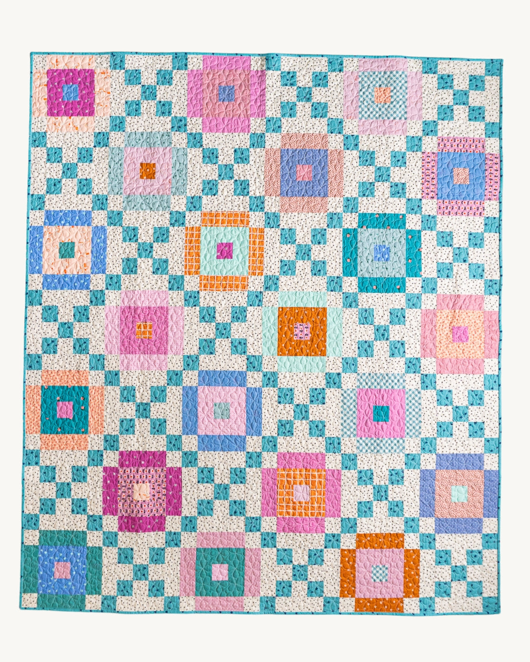 Lucky Links Handmade Quilt- The Scrappy One