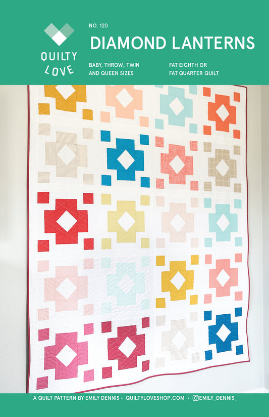 Diamond Lanterns PAPER Quilt Pattern