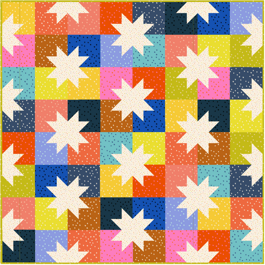 Starry Star Pop II Quilt Kit