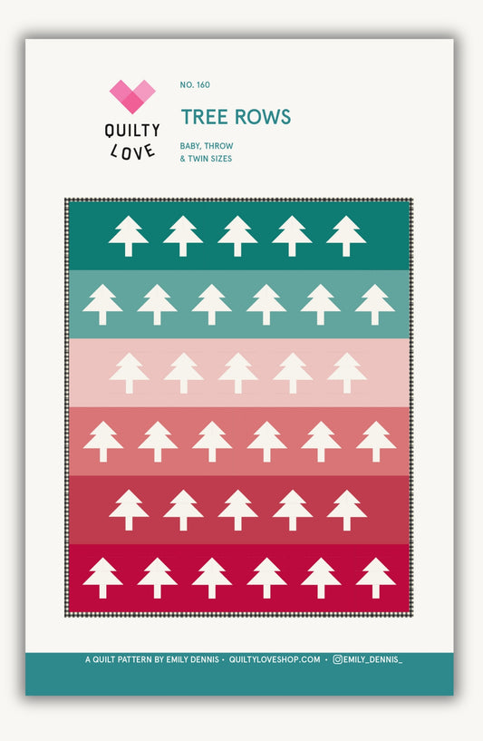 Tree Rows PAPER Quilt Pattern