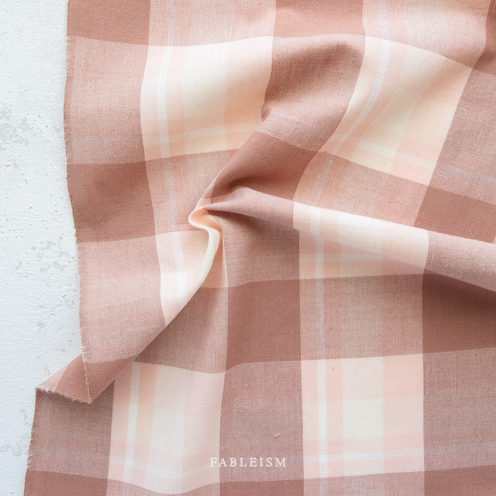 YARDAGE -Fableism - Arcade Plaid Wovens in Cherry Blossom