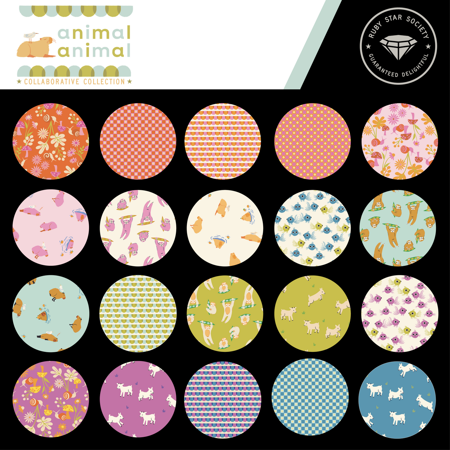 Animal Animal Fat Quarter Bundle - Ruby Star Society