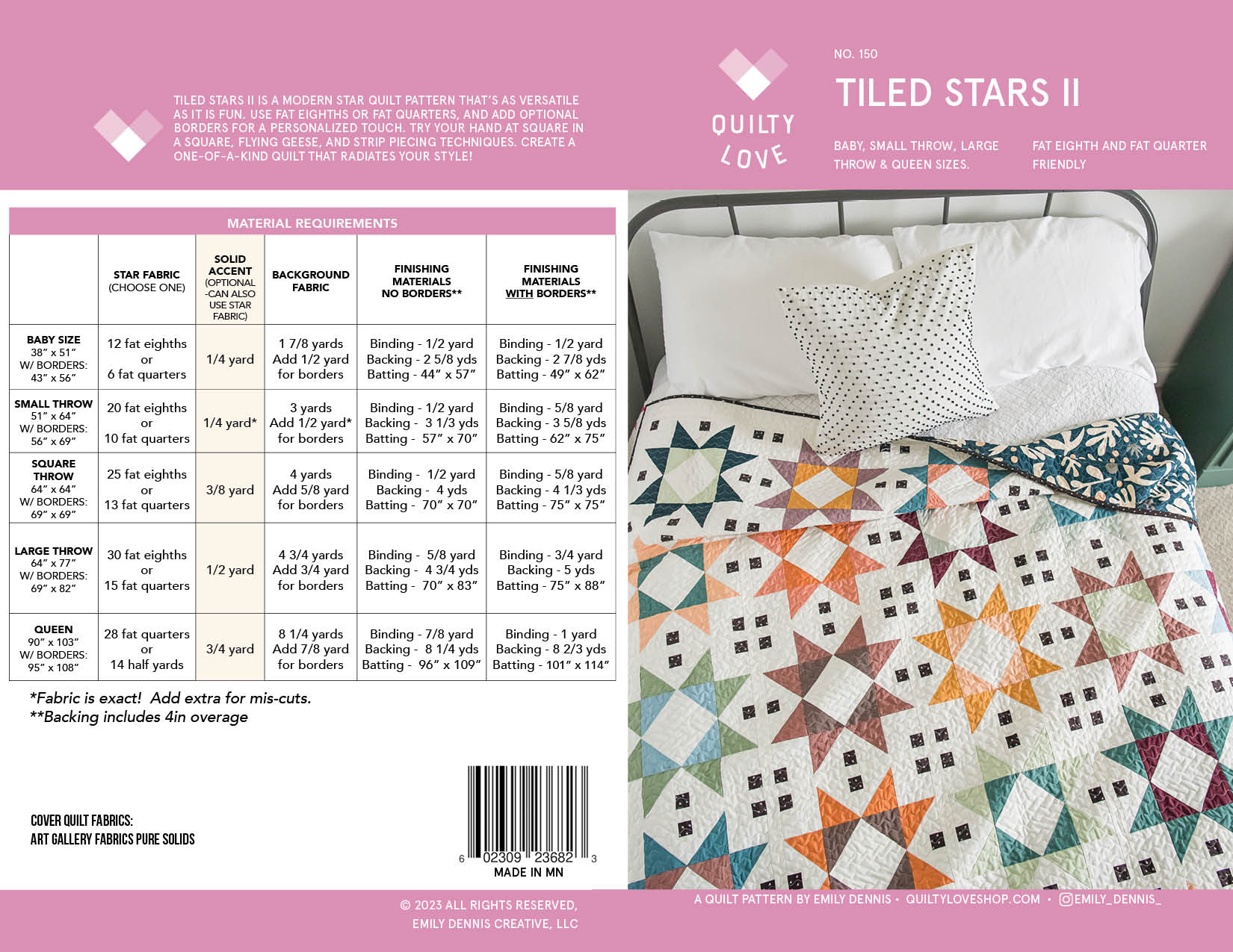 Tiled Stars II PDF Quilt Pattern-Automatic Download – Quilty Love
