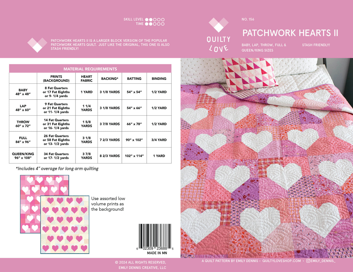 PATCHWORK HEARTS BUNDLE -  PDF quilt pattern bundle - Automatic Download